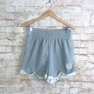 Nike Gray High Rise Femme Roll Shorts Size Medium